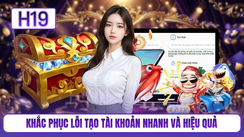Khắc phục lỗi tạo tài khoản nhanh và hiệu quả